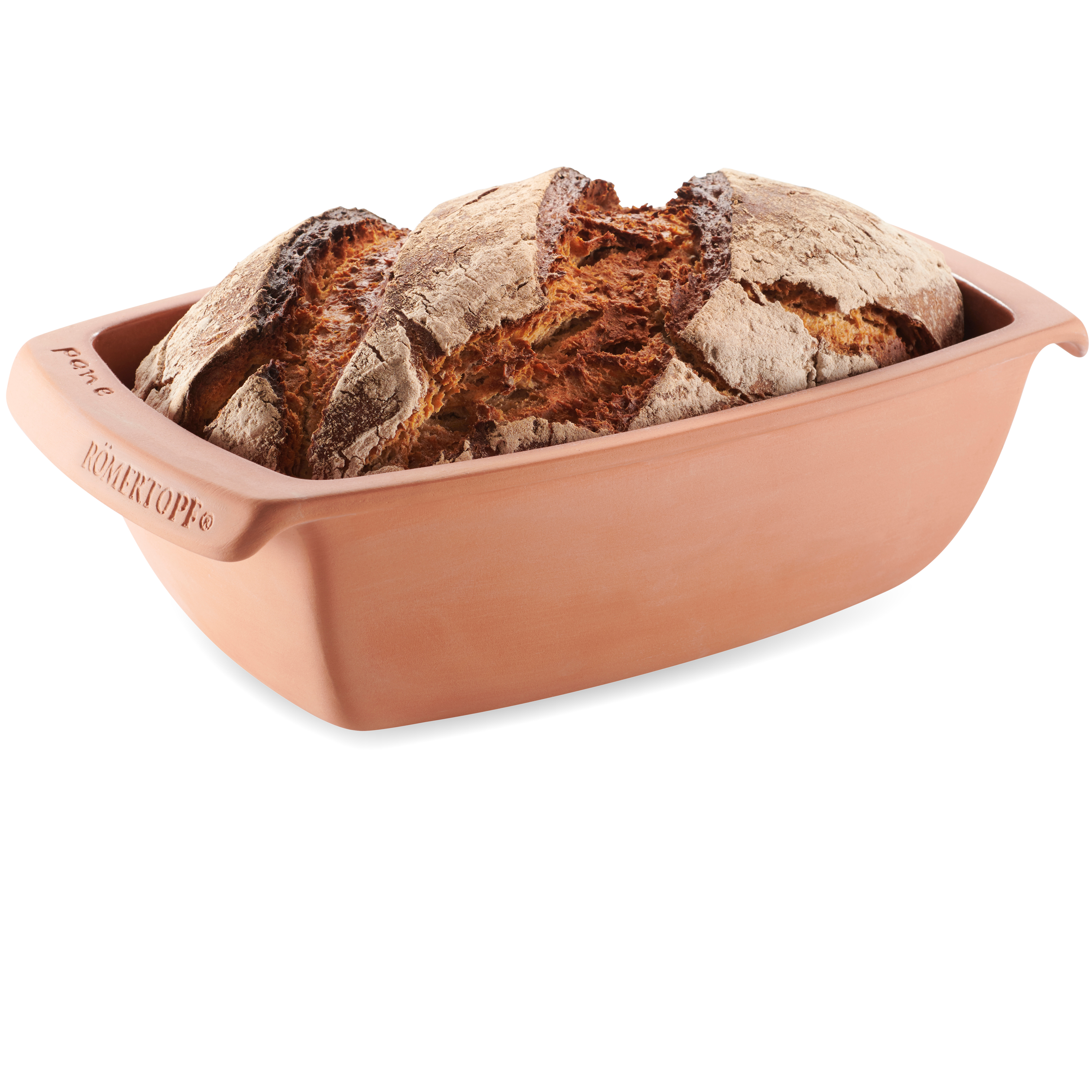 Brot- und Kuchenbackform 2,6 Liter – Römertopf Römertopf Brot- und Kuchenbackform in Kastenform aus Naturton, 2,6 Liter, für Brote bis 1,5 kg