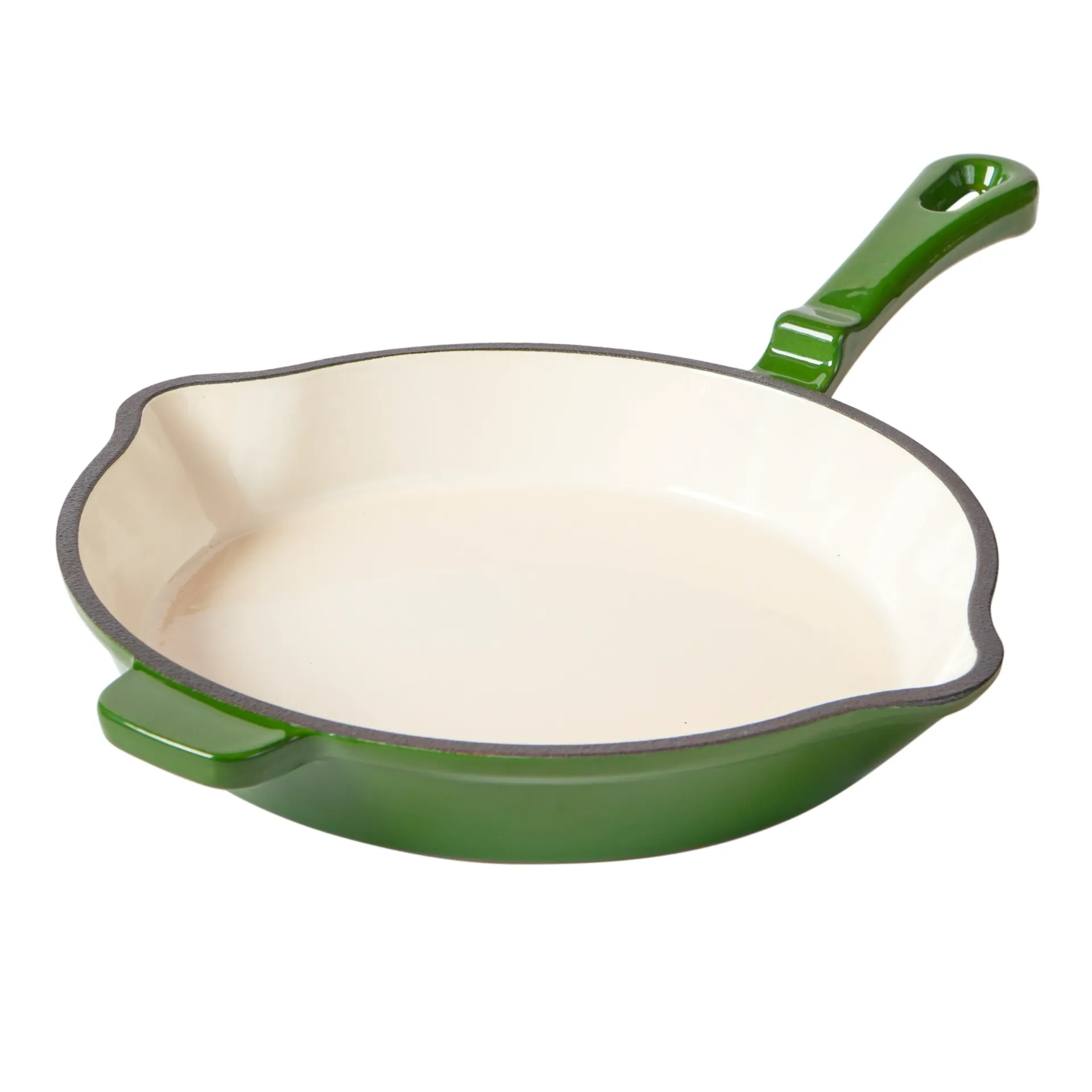 Gusseisen Bratpfanne mit Emaille – Römertopf Römertopf Gusseisen Bratpfanne, emaillierte Pfanne aus Gusseisen