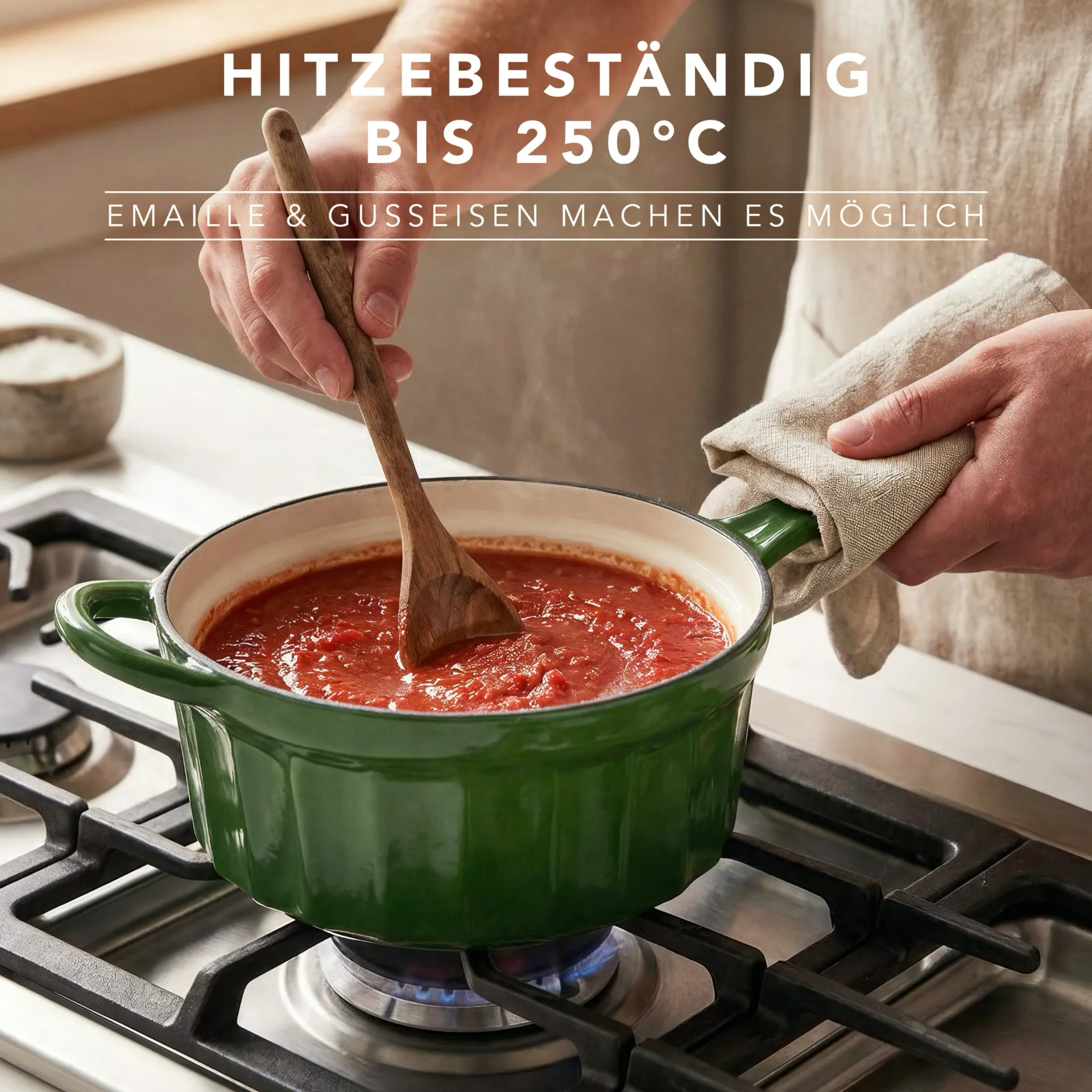 Gusseisen Stielkasserolle Gusseisen Stielkasserolle