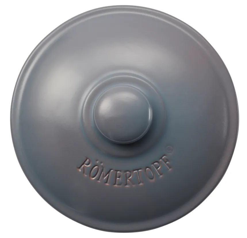 Keramiktopf Deckel blaugrau Tontopf Deckel blaugrau