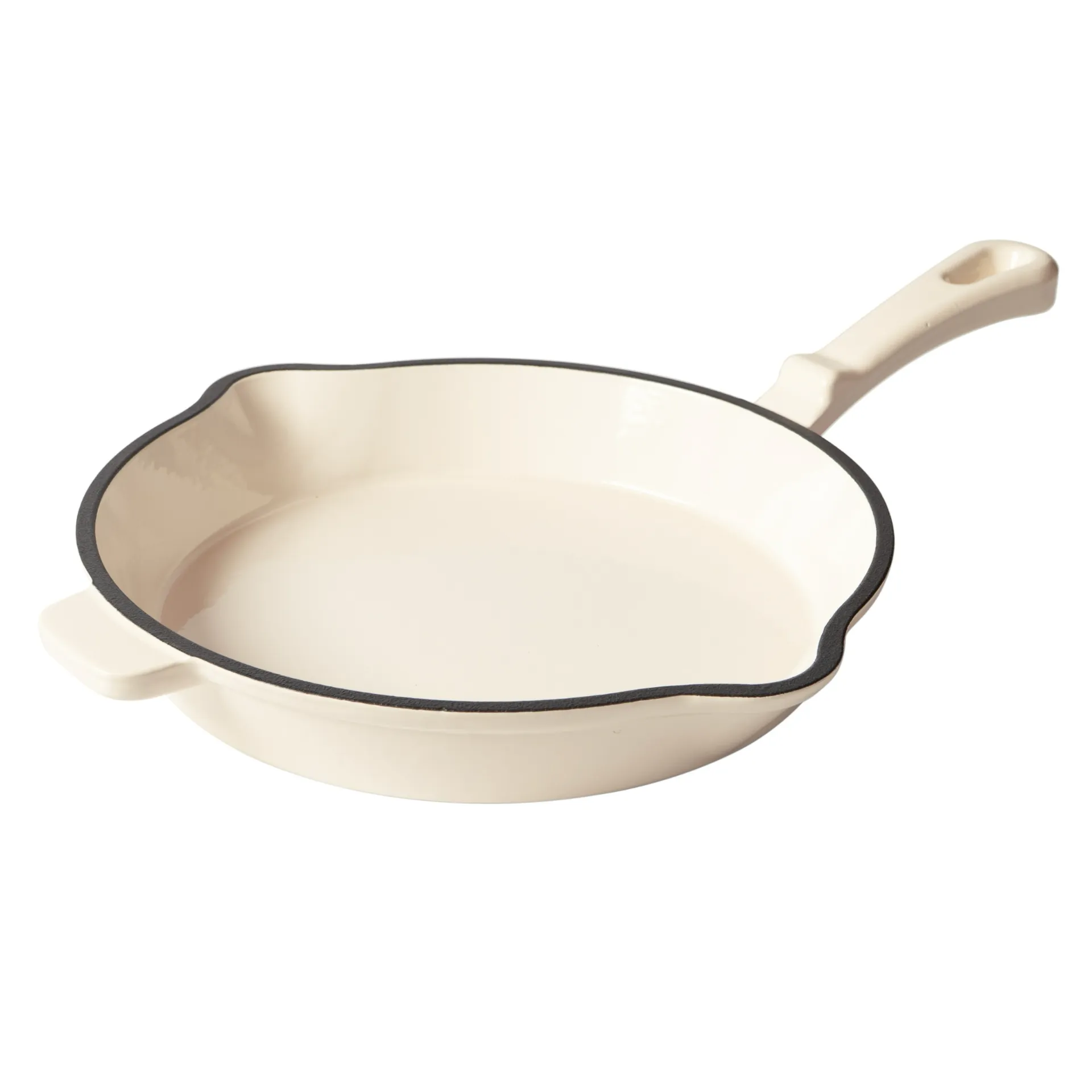 Gusseisen Bratpfanne 28 cm in Creme – Römertopf Römertopf Gusseisen Bratpfanne 28 cm in Creme, emailliert
