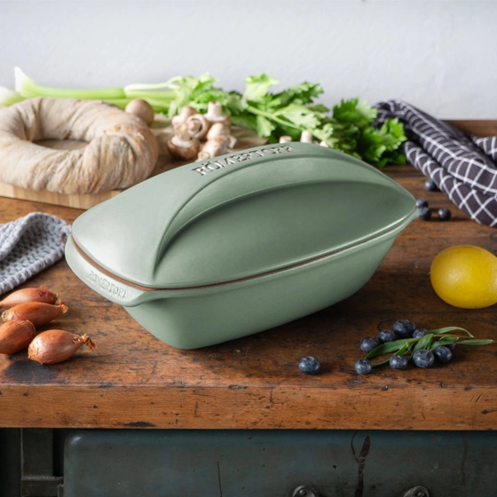 Römertopf Bräter Culinario in Salbeigrün — neue Farbe 2026