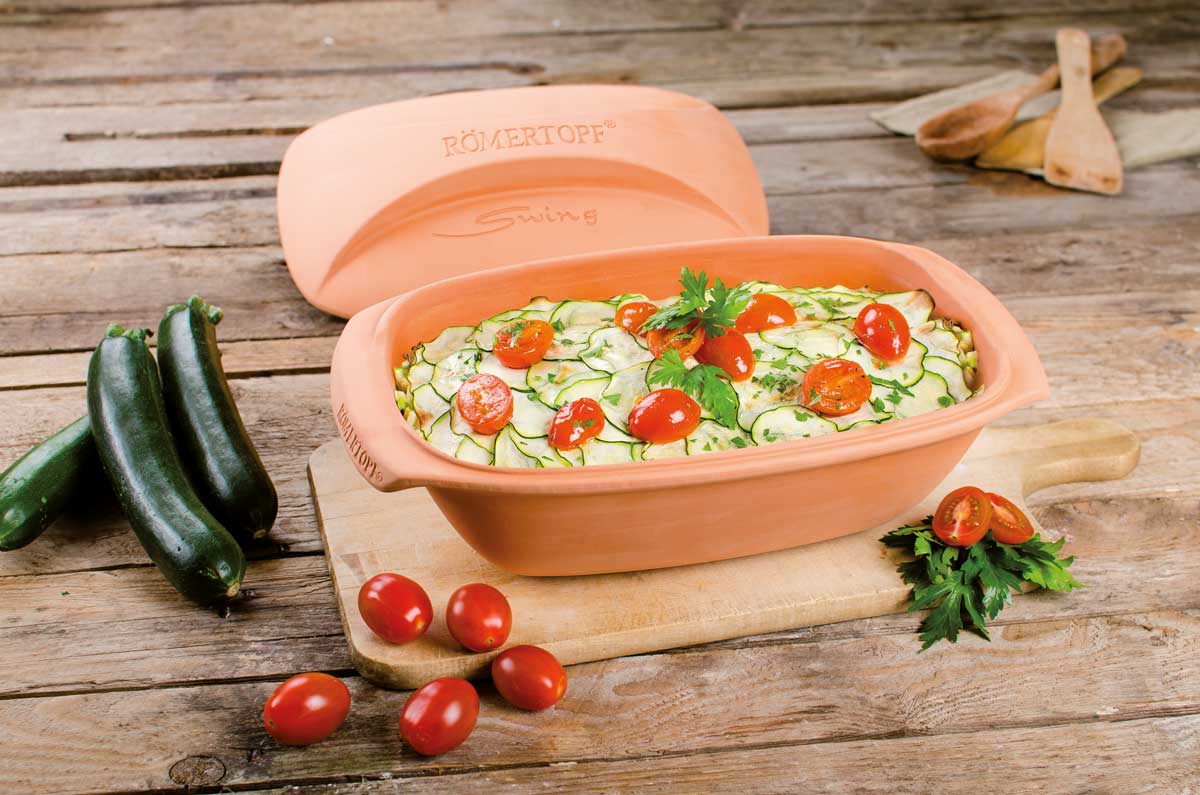 Zucchini Auflauf aus dem Römertopf