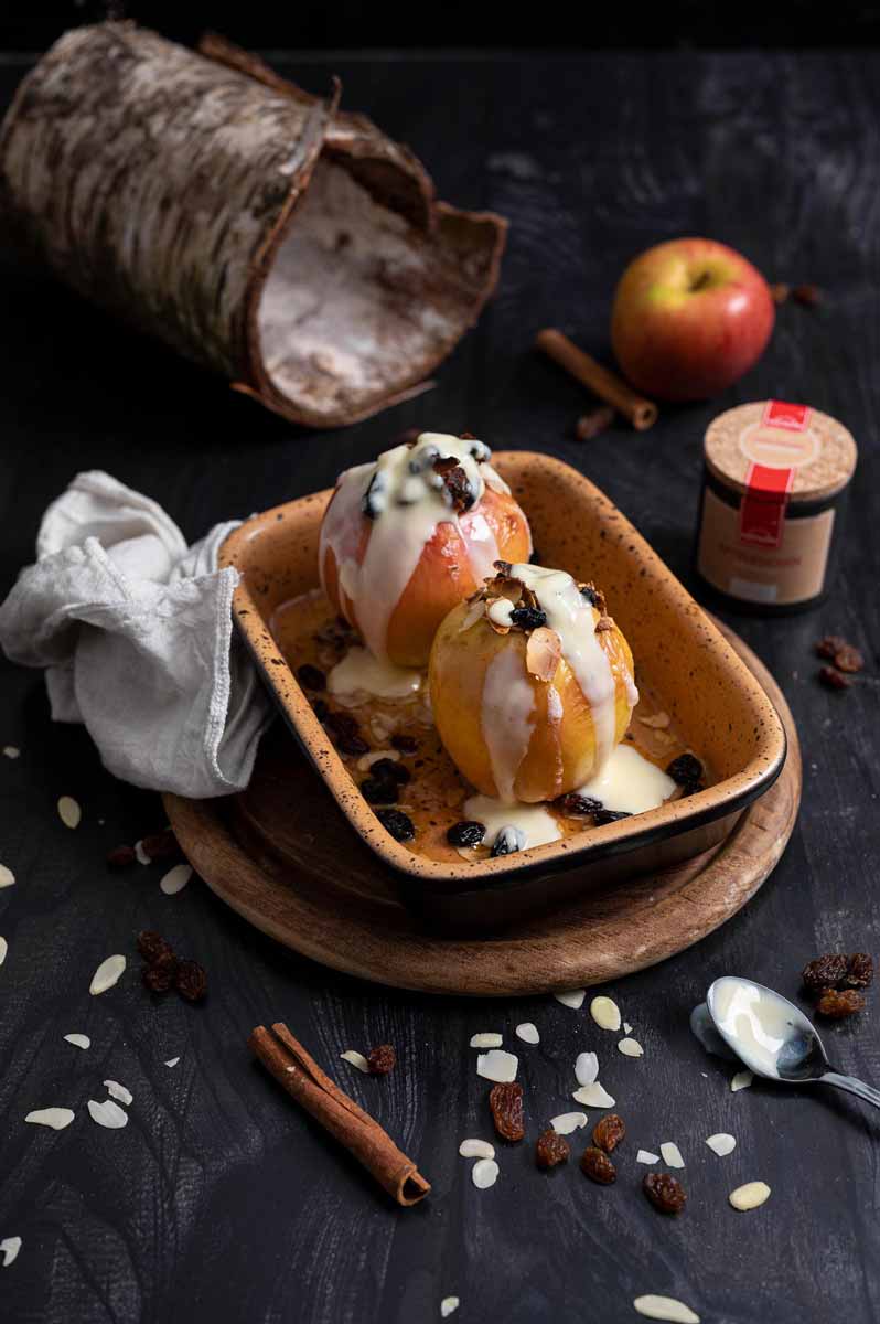 Bratapfel aus der Römertopf Schale