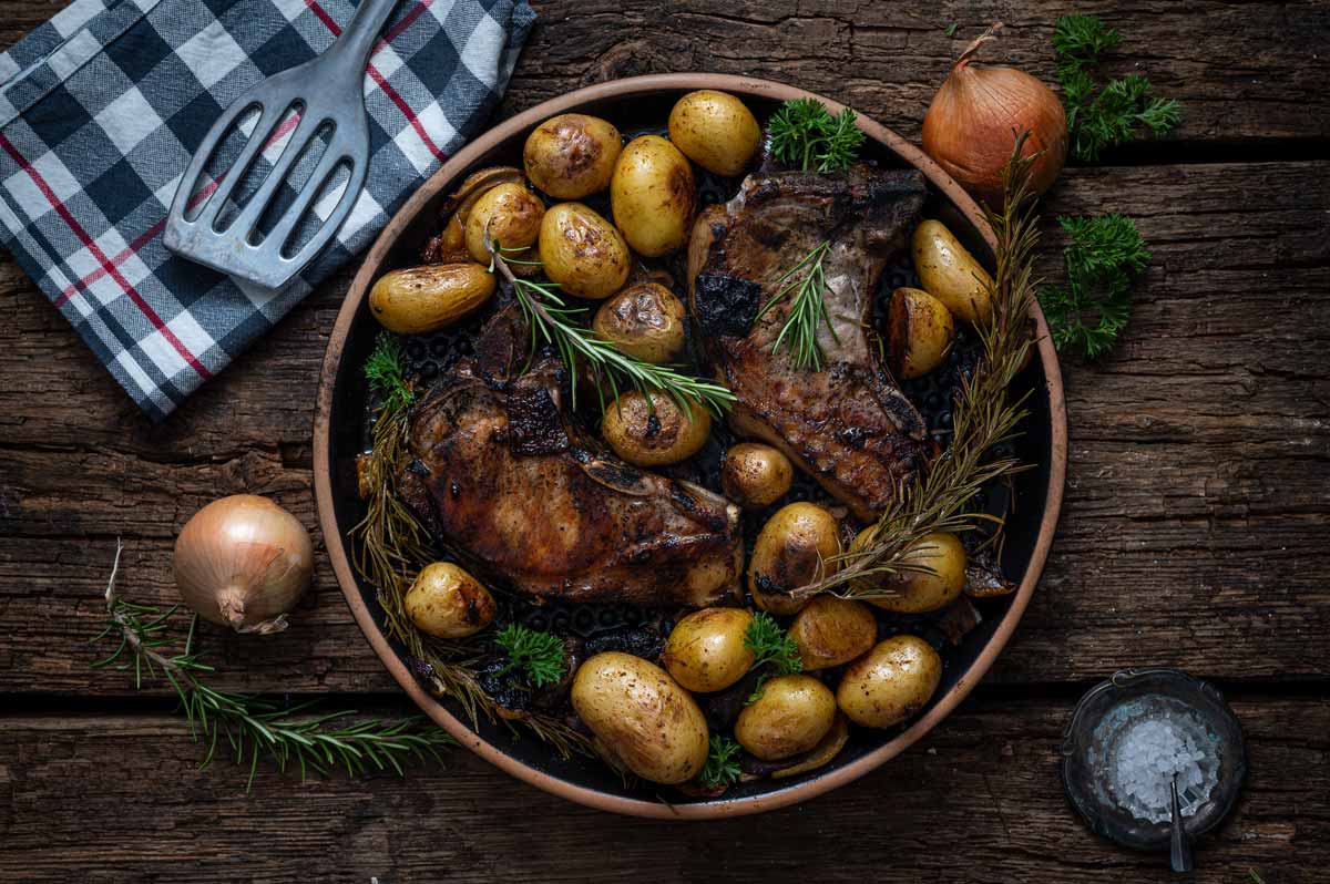 Duroc Kotelett von der Plancha