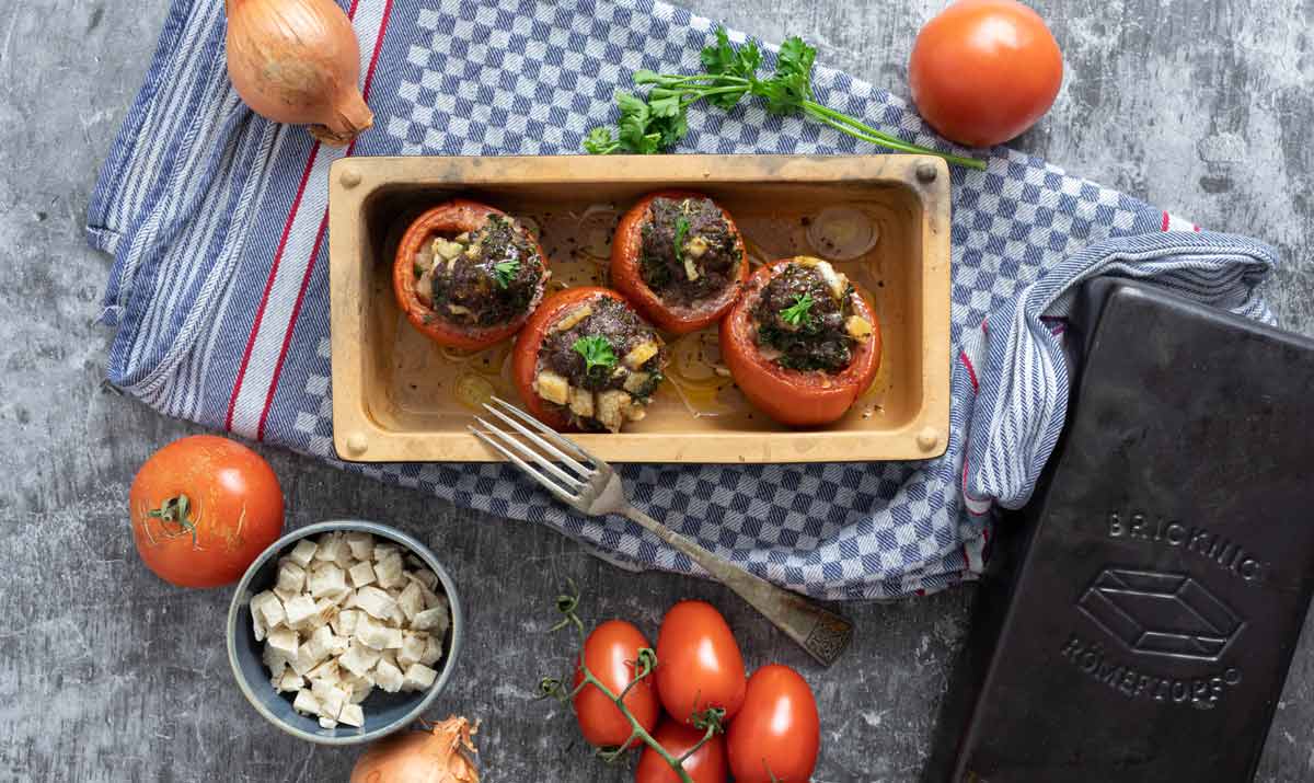 Gevulde Tomaten met Rundergehakt — Vlees recept voor de Römertopf