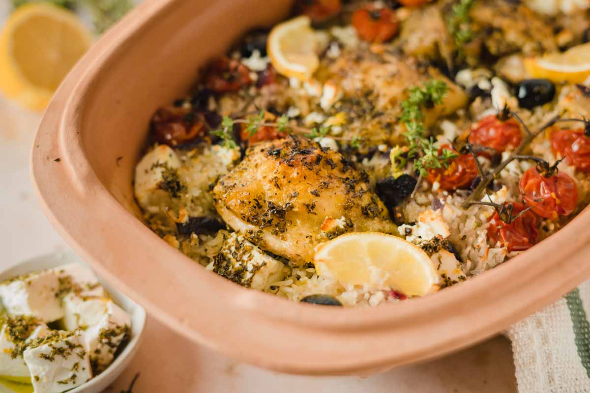 Griechisches Hähnchen aus dem Römertopf