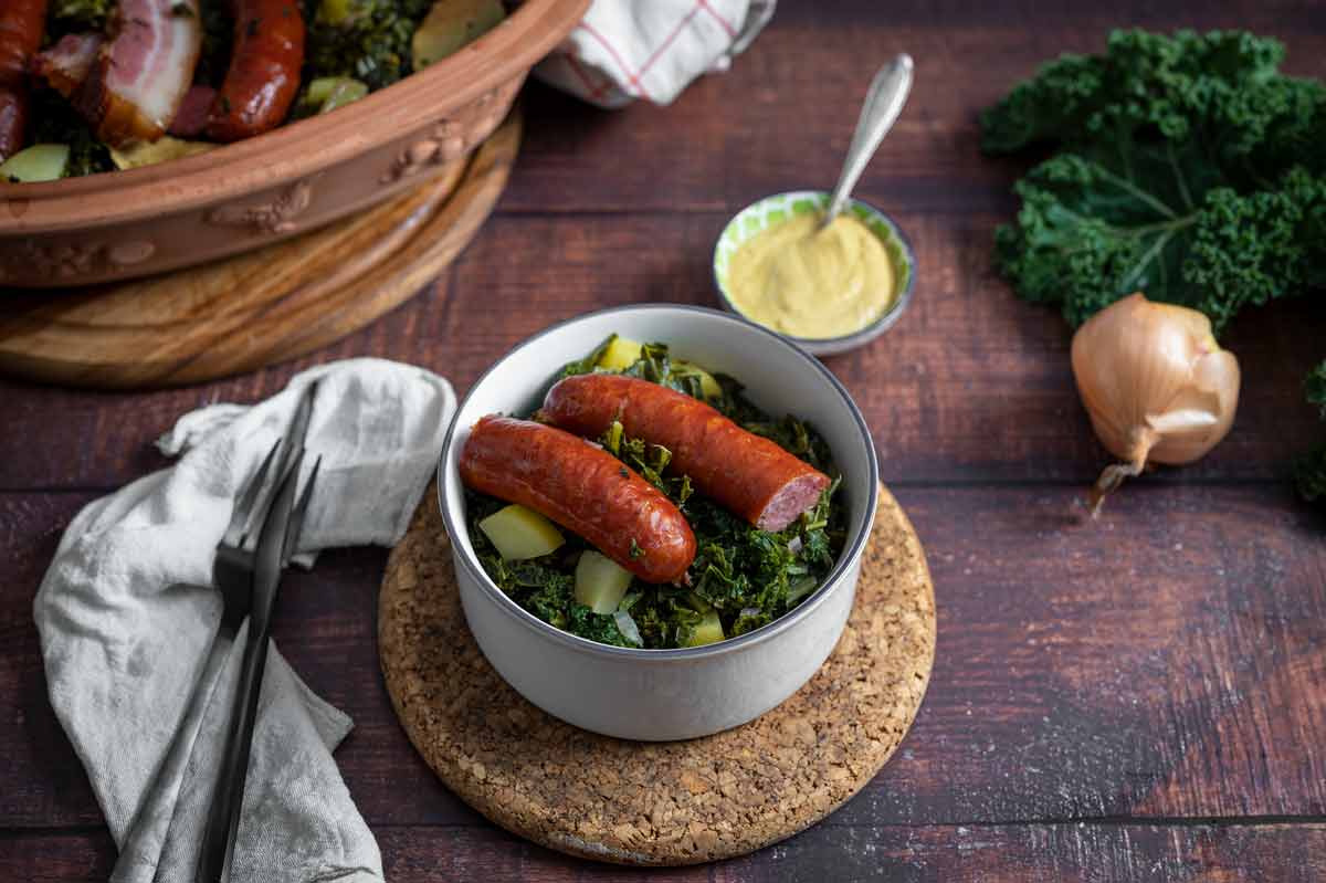 Grünkohl aus dem Römertopf