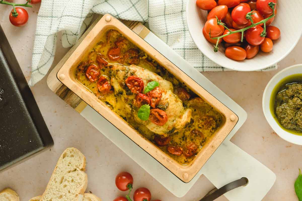 Hähnchen Caprese aus dem Brick