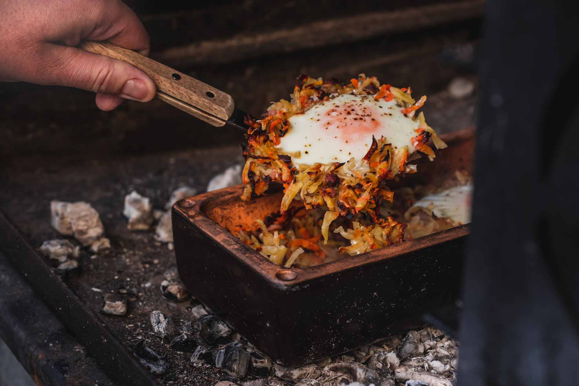 Kartoffelrösti-Auflauf aus dem Brick