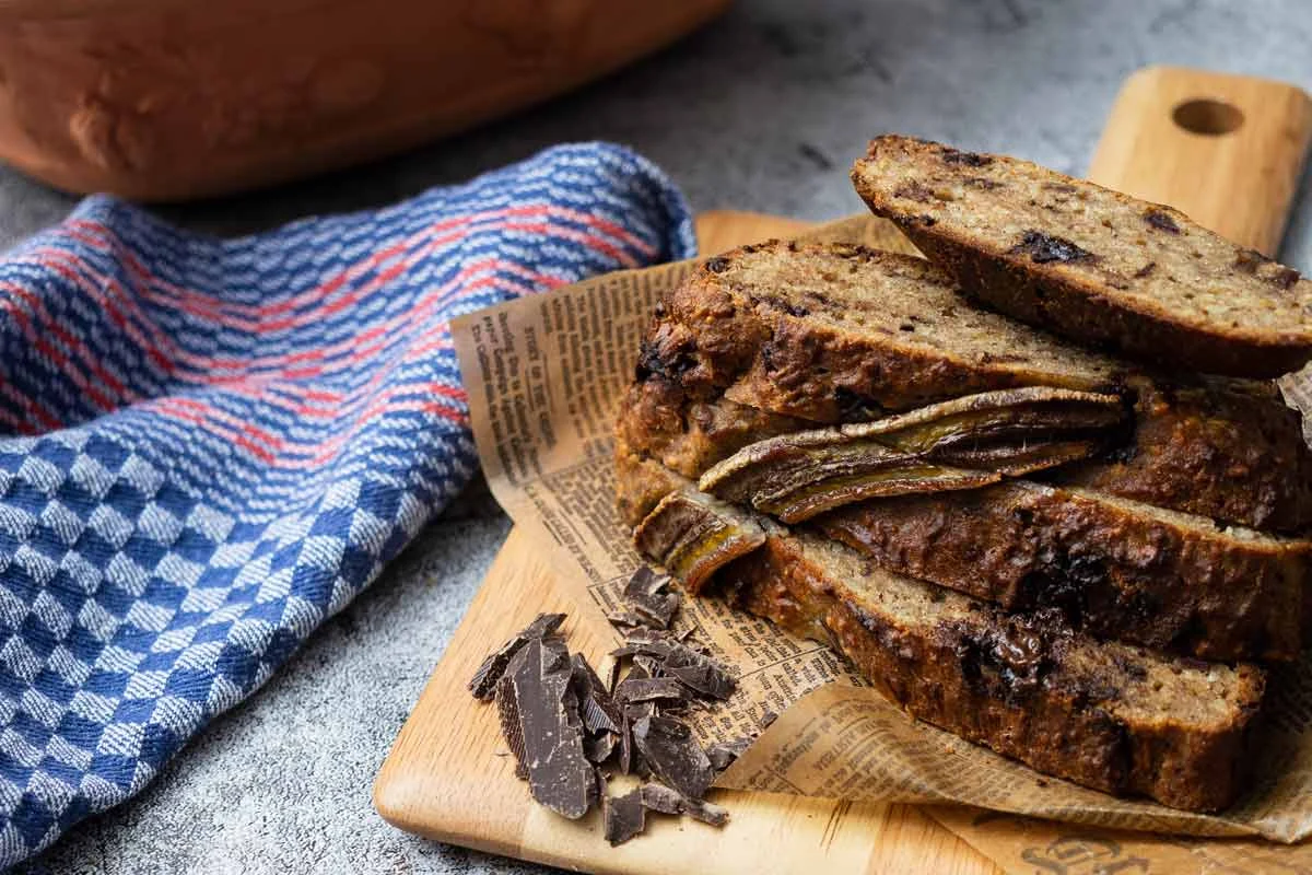 Bananenbrot aus dem Römertopf