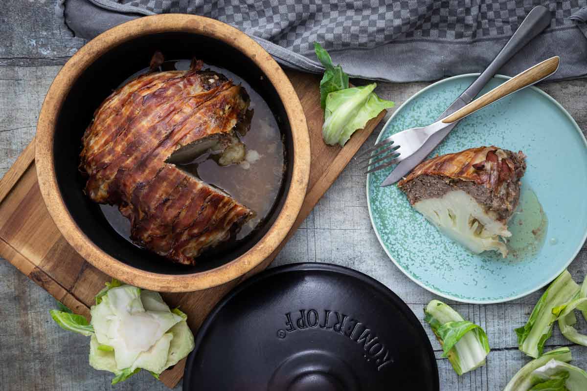 Blumenkohl Bacon Cheese Bomb