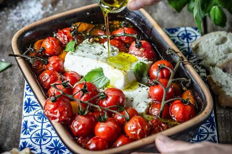 Gebackener Feta mit Tomaten