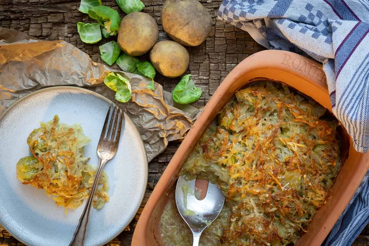 Rosenkohl mit Kartoffelkruste