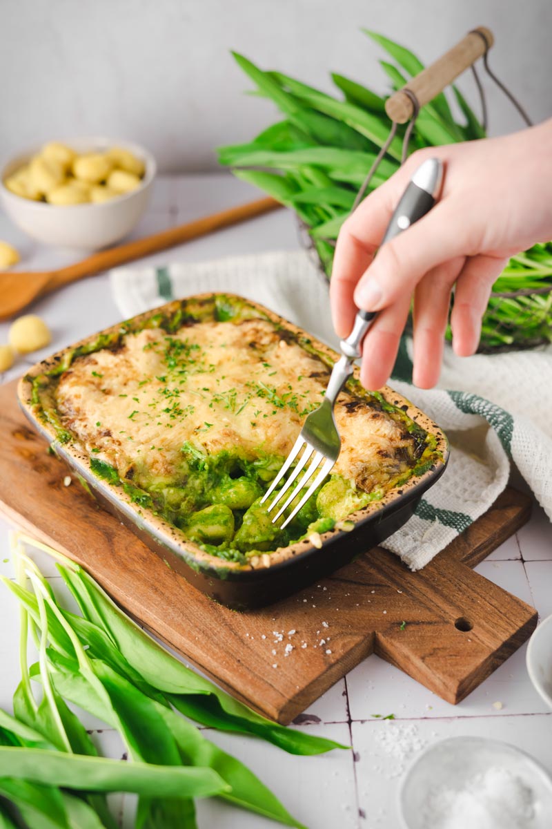 Romige Bärlauch Gnocchi Ovenschotel — Overig recept voor de Römertopf
