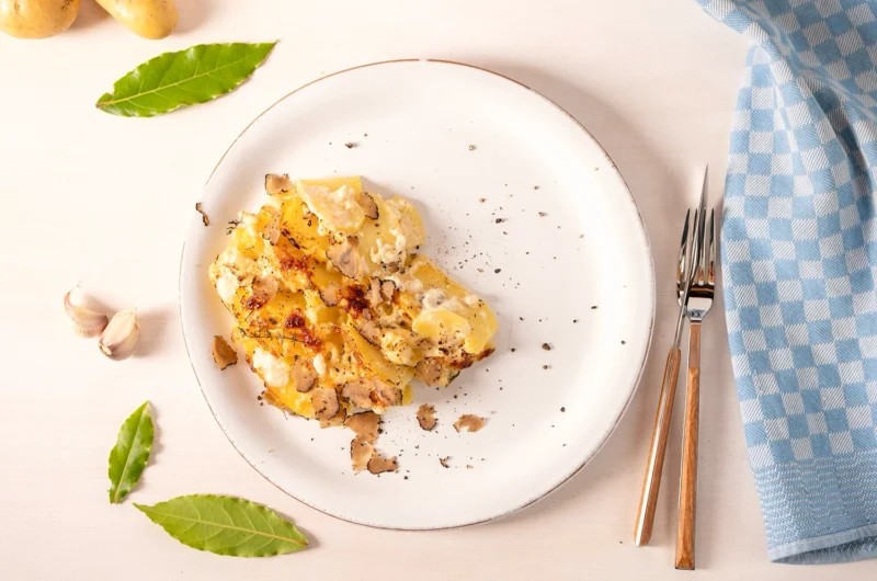 Kartoffelgratin im Römertopf