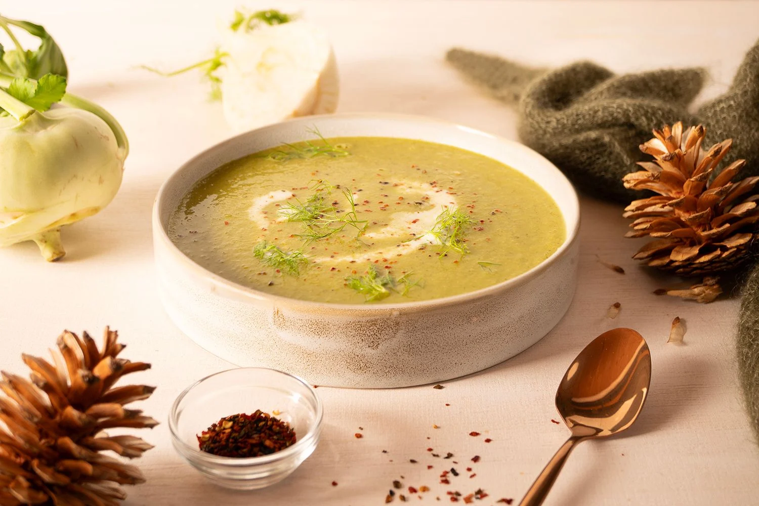 Fenchel-Kohlrabi-Suppe