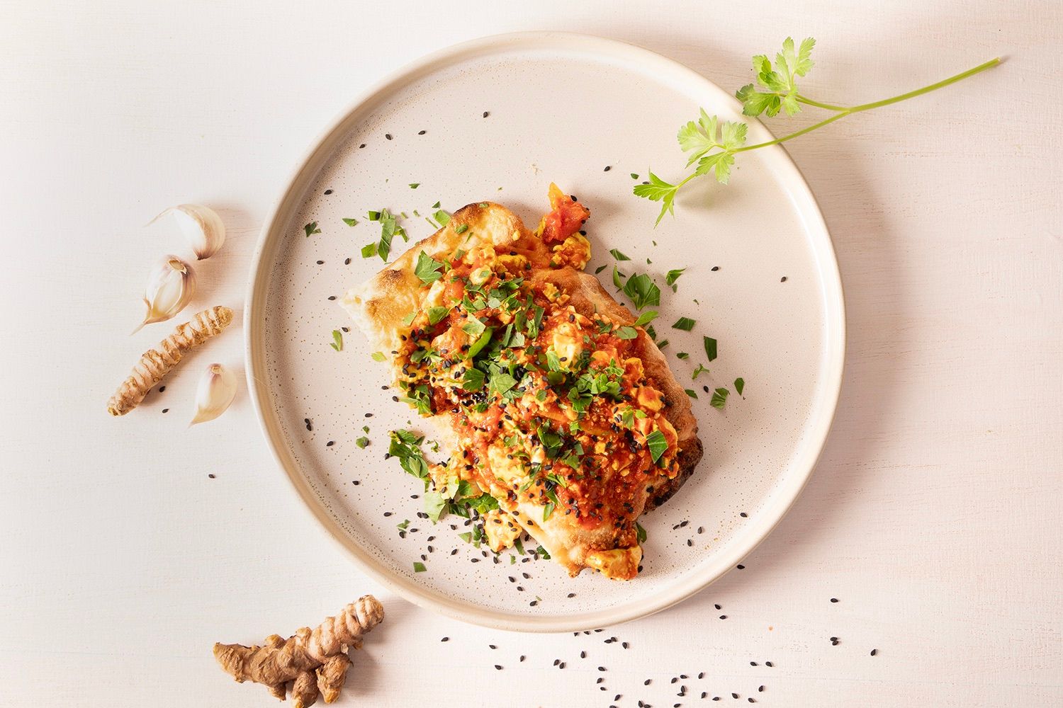 Veganes Tomaten Rührei