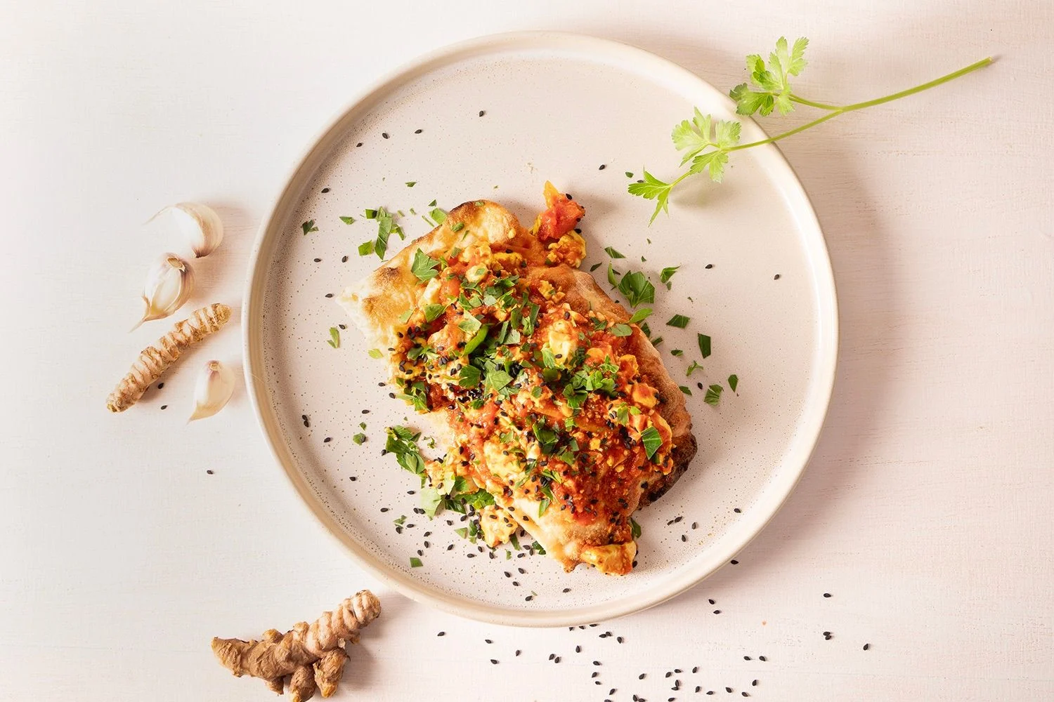 Veganes Tomaten Rührei