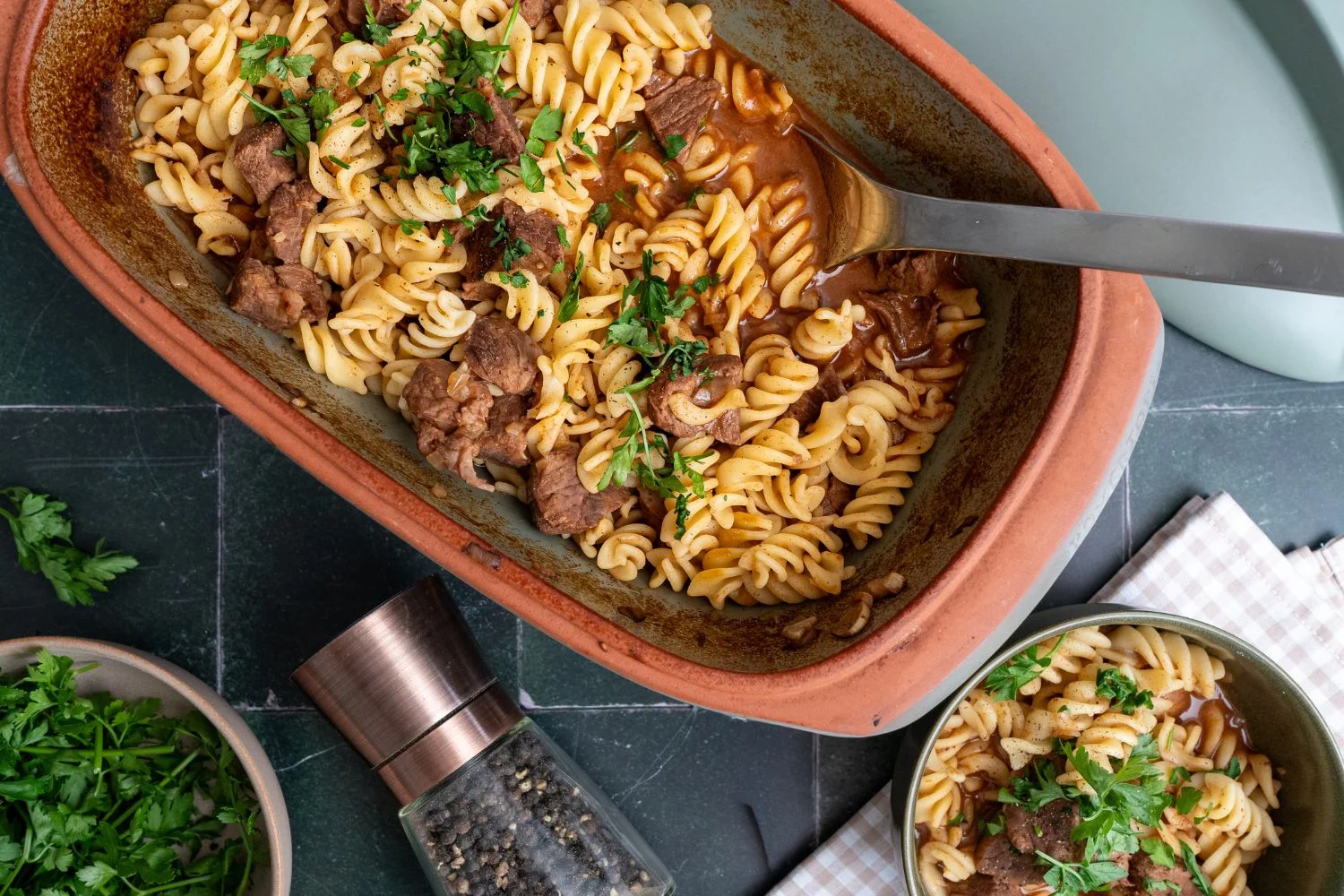 Gulasch-Pasta-Topf